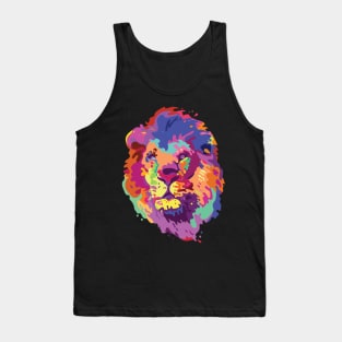 Lion Head Pop Art Tank Top